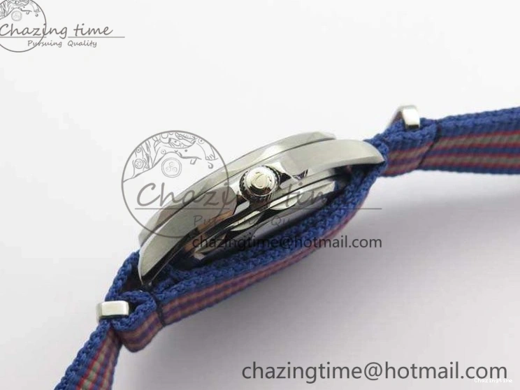 0213 FashionForward Seamaster 300M 007 SS URF 1:1 Best Edition White Dial Ceramic Bezel On Nylon Strap A2507(Free SS Bracelet) 8118